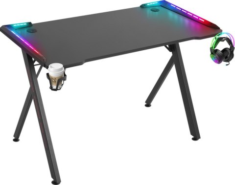 BIURKO DEFENDER EXTREME RGB CZARNE GAMING