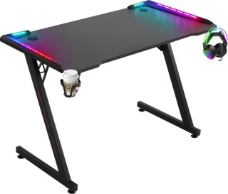 BIURKO DEFENDER IDOL RGB CZARNE GAMING