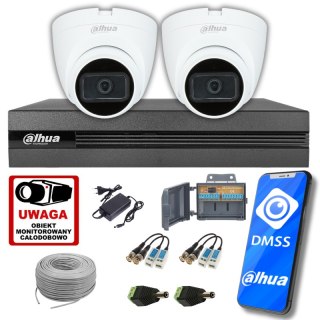 Zestaw monitoringu do Sklepu, Ganbinetu, Domu, Firmy Dahua 4w1C2KD2