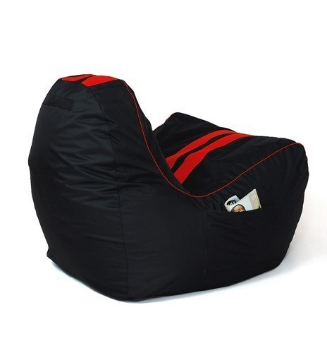 Pufa worek sako FERRARI czarny-czerwony XXL 140x100 Pufa worek sako FERRARI czarny-czerwony XXL 140x100