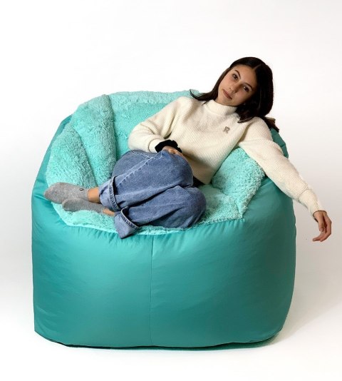 Pufa worek sako FLUFFY miętowy XXL -140x90 Pufa worek sako FLUFFY miętowy XXL -140x90