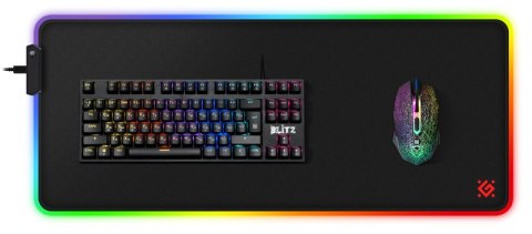 PODKŁADKA DEFENDER GAMING BLACK XXL LIGHT RGB 780x300x4mm