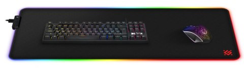 PODKŁADKA DEFENDER GAMING BLACK XXL LIGHT RGB 780x300x4mm