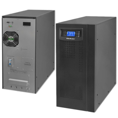 Qoltec Zasilacz awaryjny UPS | On-line | Pure Sine Wave | 6kVA | 4.8kW | LCD | USB