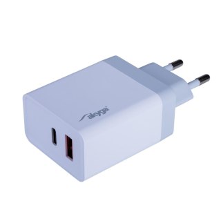 Ładowarka sieciowa Akyga AK-CH-13 36W USB-C PD Quick Charge 3.0 5-12V / 1.5-3A biała