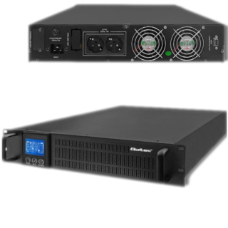 Qoltec Zasilacz awaryjny UPS RACK | 3KVA | 2400 W | LCD