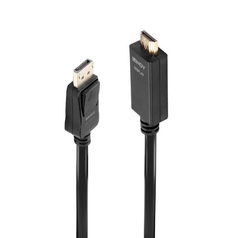 Kabel adapter LINDY DisplayPort - HDMI M/M 10.2G 3m czarny 4K UHD 30Hz