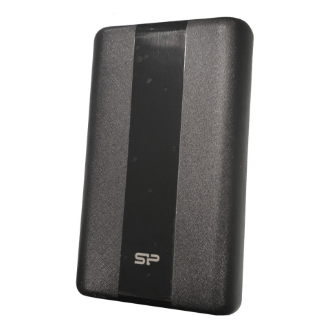 Powerbank Silicon Power QS55 20000mAh LCD QC3.0+PD 1x USB-C, 1x USB-A, 1x mUSB, 1x Lightning, czarny