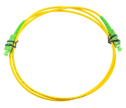 PATCHCORD ŚWIATŁOWODOWY SM 1M SIMPLEX 9/125, SC/APC-SC/APC 3MM