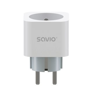 SAVIO INTELIGENTNE GNIAZDKO WI-FI, 16A, TIMER, POMIAR ZUŻYCIA ENERGII, AS-01