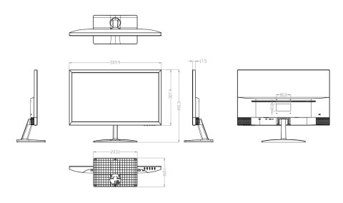 MONITOR DAHUA LM22-L200 + GRATIS KAMERA INTERNETOWA