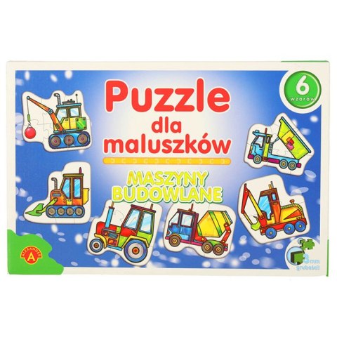 ALEXANDER Puzzle dla maluszków - maszyny budowlane