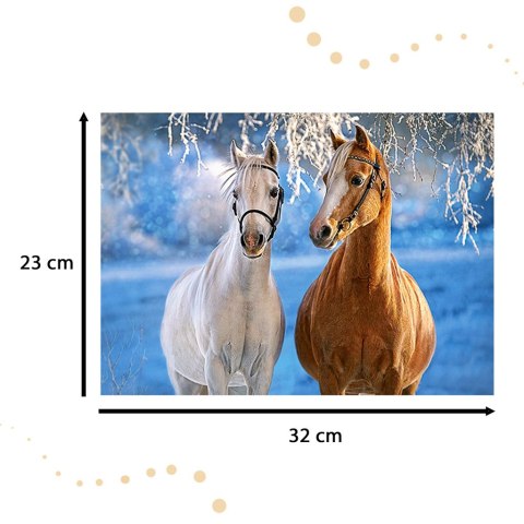 CASTORLAND Puzzle 260el. The winter Horses - Zimowe konie