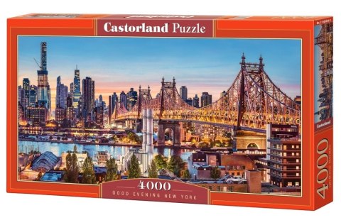 CASTORLAND Puzzle 4000 elementów Good Evening New York - Wieczór w Nowym Jorku 138x68cm