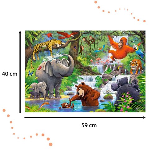 CASTORLAND Puzzle 40el. Maxi Jungle Animals - Zwierzęta z Dżungli