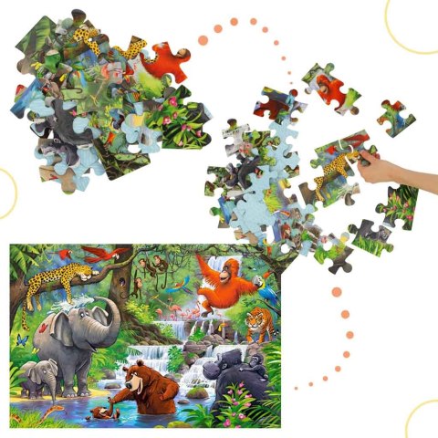 CASTORLAND Puzzle 40el. Maxi Jungle Animals - Zwierzęta z Dżungli