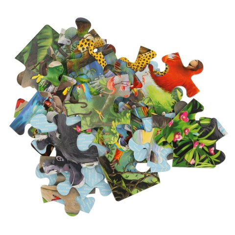 CASTORLAND Puzzle 40el. Maxi Jungle Animals - Zwierzęta z Dżungli