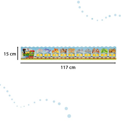 CASTORLAND Puzzle edukacyjne Train 13 elementów - Układanka w pociągu 4+