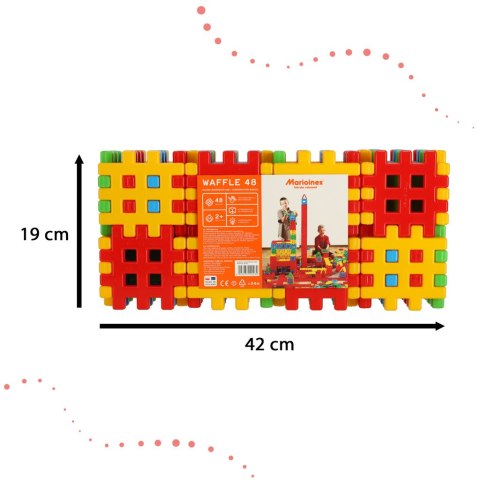 Kostka klocki konstrukcyjne 48 elementów