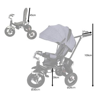 Rowerek trójkołowy TRIKE FIX V3 Pro szary