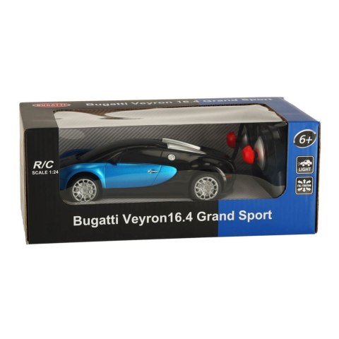 Samochód RC Bugatti Veyron licencja 1:24 niebieski