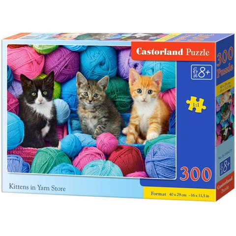 CASTORLAND Puzzle 300el. Kittens in Yarn Store - Kotki w kłębach wełny