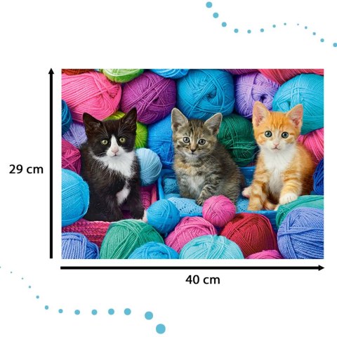 CASTORLAND Puzzle 300el. Kittens in Yarn Store - Kotki w kłębach wełny