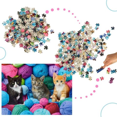 CASTORLAND Puzzle 300el. Kittens in Yarn Store - Kotki w kłębach wełny