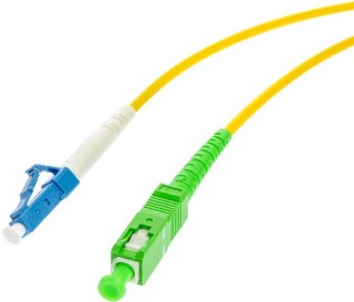 PATCHCORD ŚWIATŁOWODOWY SM 0,5M SIMPLEX 9/125, SC/APC-LC/UPC 3.0MM