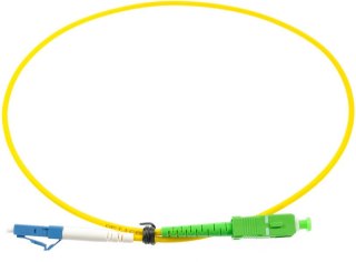 PATCHCORD ŚWIATŁOWODOWY SM 0,5M SIMPLEX 9/125, SC/APC-LC/UPC 3.0MM