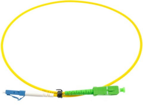 PATCHCORD ŚWIATŁOWODOWY SM 0,5M SIMPLEX 9/125, SC/APC-LC/UPC 3.0MM