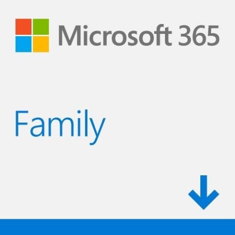 Microsoft 365 Family (6; 12 miesięcy; Wersja cyfrowa; Domowa; Polska); stara nazwa Office 365 Home