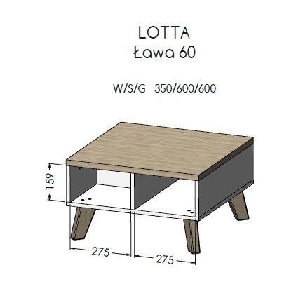 Zestaw LOTTA1 RTV1602D2K+WIT+KOM1104D+ ŁAW60 W/CZ