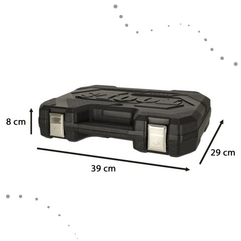 Klucze nasadowe komplet 1/2'' 1/4'' grzechotka zestaw 94el.