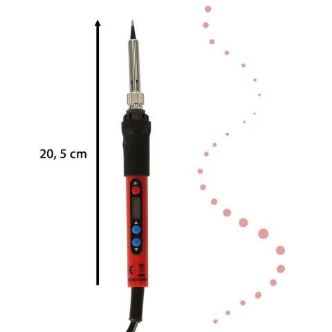 Lutownica oporowa grzałkowa regulacja temperatury wyświetlacz LCD 80W