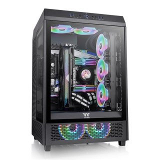 THERMALTAKE THE TOWER 500 TEMPERED GLASS*3 120MM*2 - BLACK CA-1X1-00M1WN-00