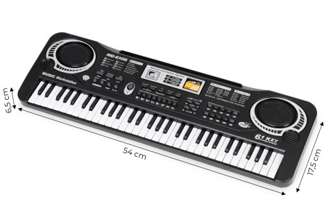 Keyboard pianino elektryczne z mikrofonem dla dzieci