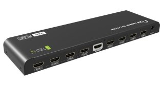 Rozdzielacz / Splitter Techly HDMI2-4K8HDR HDMI 2.0 1x8 4K 60Hz HDR EDID aktywny