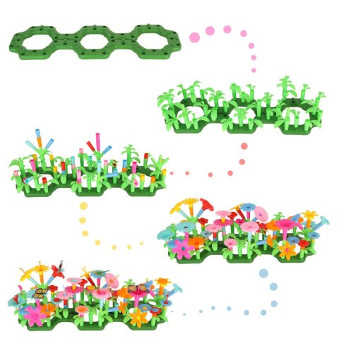 Kwiatki klocki kreatywne ogród kwiatowy 175 elementów