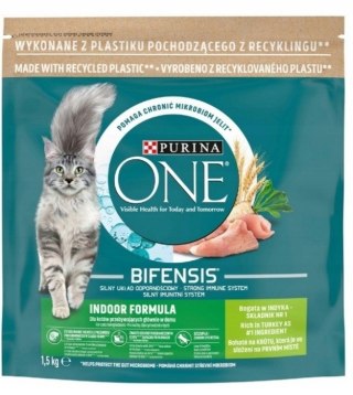 PURINA ONE Indoor Formula Kot Indyk 1.5kg