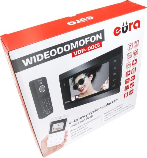 WIDEODOMOFON EURA VDP-00C5 CZARNY