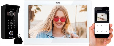 WIDEODOMOFON EURA VDP-99C5 biały, WiFi, RFID