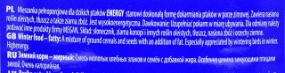 MEGAN Energy - karma tłuszczowa dla ptaków zimujących 1l