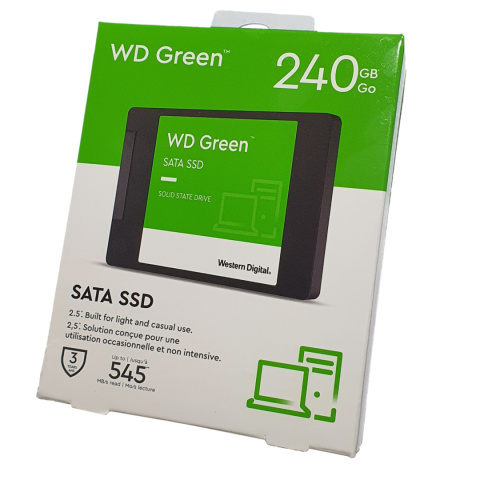 Dysk SSD WD Green 240GB 2,5"/7mm (545MB/s) WDS240G3G0A + ACRONIS TRUE IMAGE