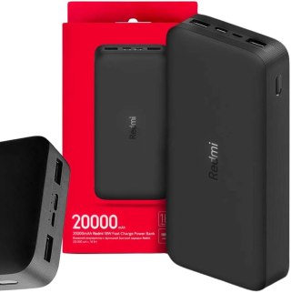 Power Bank Redmi 20000mAh 18W Fast Charge Black