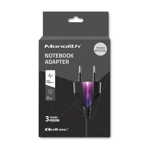 Qoltec Zasilacz do Asus 65W | 19V | 3.42A | 4.0*1.35 | +kabel zasilający