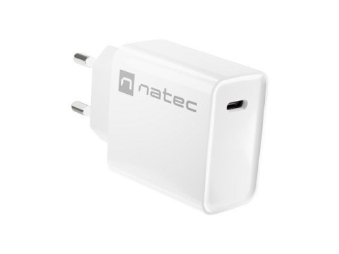 NATEC ŁADOWARKA SIECIOWA RIBERA USB-C 20W POWER DELIVERY BIAŁA NUC-2059