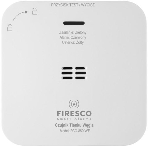 Czujnik czadu Firesco FCO-850 WF z WiFi aplikacja Tuya