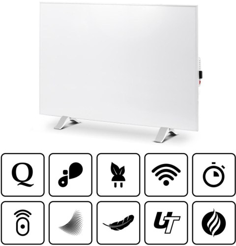 Panel grzewczy IR CRONOS Synthelith PRO CRP-980TWP WHITE TUYA