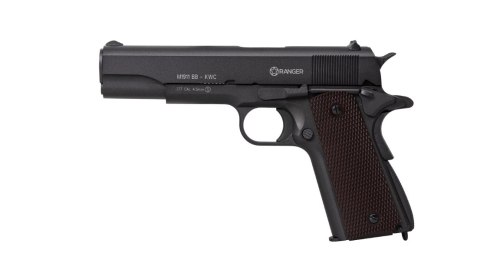 Wiatrówka RANGER M1911 BB KWC kal. 4,5 BBs BLOW BACK 17 strz. FULL METAL CO2 (AAKCMB760AZB)